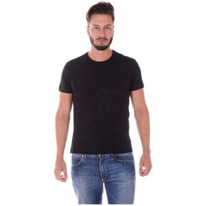 Versace Jeans Couture, Heren, Tops, Zwart, Maat: S Katoen,