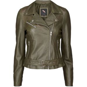 Btfcph, Dames, Jassen, Groen, Maat: S Leer,