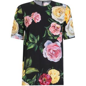 Dolce & Gabbana, Dames, Tops, Veelkleurig, Maat: XS