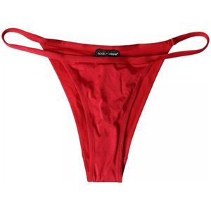 Dolce & Gabbana - Bikinibroek - Rood - Nylon
