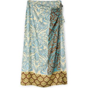 Motivi, Dames, Rokken, Blauw, Maat: XS Satijn,