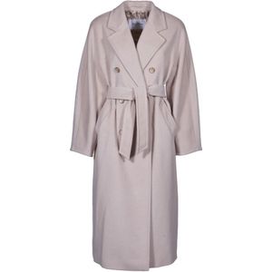 Max Mara, Dames, Mantels, Roze, Maat: XS Wol,