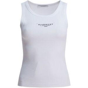 Givenchy - Stempel Crew Neck - Top - Wit - Dames - Katoen