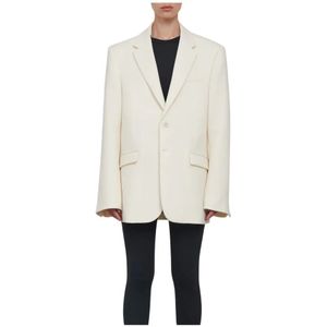 Wardrobe.nyc, Heren, Jassen, Wit, Maat: S Wol,