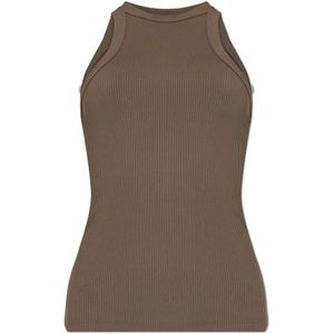 Anine Bing, Dames, Tops, Bruin, Maat: L Nylon,