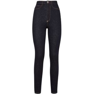 Philipp Plein, Dames, Jeans, Blauw, Maat: W25 Katoen,