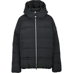 Emporio Armani Ea7, Dames, Jassen, Zwart, Maat: L Polyamide,