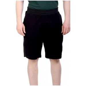 Emporio Armani Ea7, Heren, Korte broeken, Zwart, Maat: M Katoen,