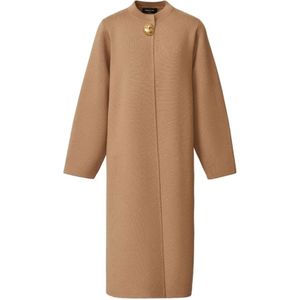 Fabiana Filippi, Dames, Mantels, Bruin, Maat: S Wol,