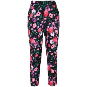 Elisabetta Franchi, Dames, Broeken, Veelkleurig, Maat: S Leer,