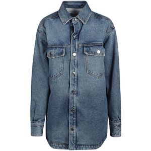 Armarium, Dames, Blouses & Shirts, Blauw, Maat: S Denim,