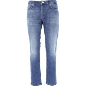 Emporio Armani, Heren, Jeans, Blauw, Maat: W33 Katoen,