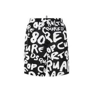 Dsquared2 Zwembroek met logo print , Multicolor , Heren , Maat: L