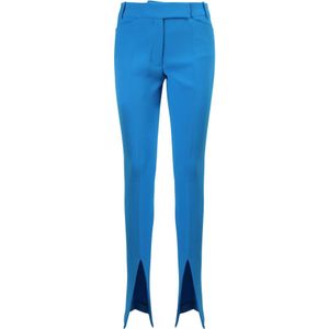 The Attico, Dames, Broeken, Blauw, Maat: S Katoen,