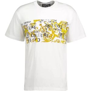 Versace Jeans Couture, Heren, Tops, Wit, Maat: XL