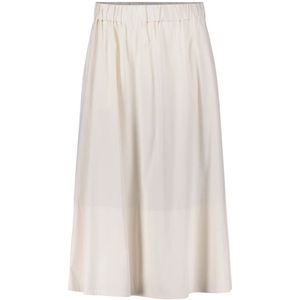 Vera Mont - Katoenen Rok - Wit - Met Elastische Taille