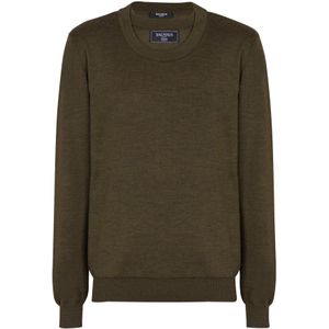 Balmain Gebreide dubbele kraag juper , Green , Heren , Maat: 2XL