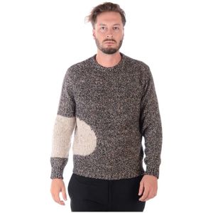 Daniele Alessandrini, Heren, Truien, Grijs, Maat: L Katoen,