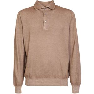 Lardini, Heren, Tops, Bruin, Maat: XL Wol,