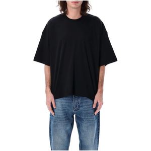 Studio Nicholson, Heren, Tops, Zwart, Maat: S Katoen,