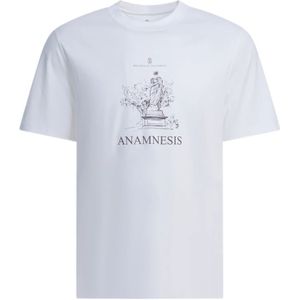 Brunello Cucinelli, Heren, Tops, Wit, Maat: S Katoen,