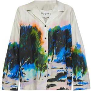 Munthe, Dames, Blouses & Shirts, Veelkleurig, Maat: XS Zijde,