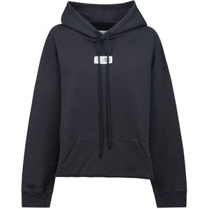 MM6 Maison Margiela, Dames, Sweatshirts & Hoodies, Zwart, Maat: M Katoen,