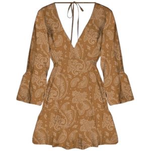 MC2 Saint Barth, Dames, Jurken, Bruin, Maat: S