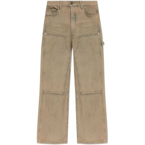 Amiri, Heren, Jeans, Beige, Maat: W36 Katoen,