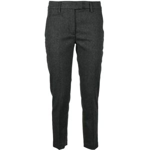 Dondup, Dames, Broeken, Grijs, Maat: W29 Wol,