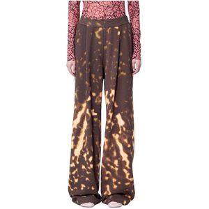 Dries Van Noten, Dames, Broeken, Bruin, Maat: M Katoen,