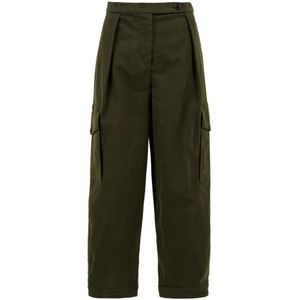 Aspesi, Dames, Broeken, Groen, Maat: 2XS Katoen,