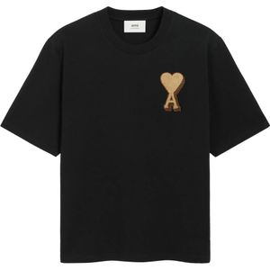 Ami Paris, Heren, Tops, Zwart, Maat: XS