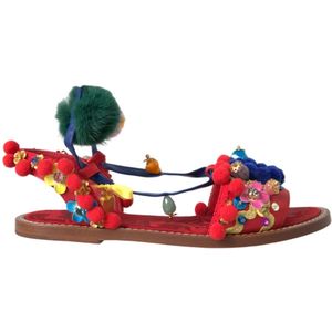 Dolce & Gabbana, Dames, Schoenen, Veelkleurig, Maat: 36 EU Katoen,