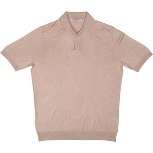La Fileria, Heren, Tops, Beige, Maat: 3XL Poliester,