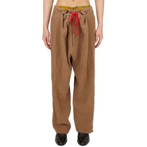 Vivienne Westwood, Heren, Broeken, Bruin, Maat: S Linnen,