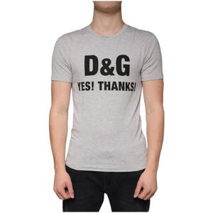 Dolce & Gabbana - TSH6097 - T-shirt - Grijs - Korte Mouwen