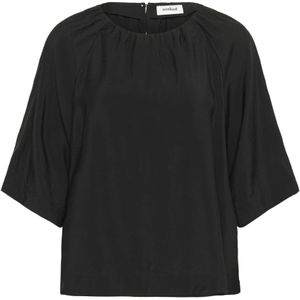 Soaked in Luxury, Dames, Blouses & Shirts, Zwart, Maat: M Nylon,