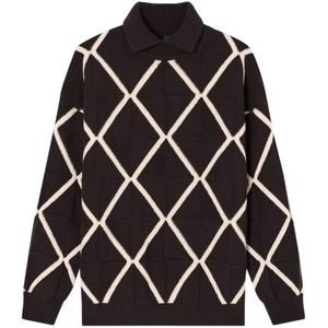 Emporio Armani, Heren, Truien, Bruin, Maat: S Zijde,