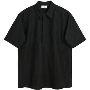 Soulland, unisex, Overhemden, Zwart, Maat: S/M Poliester,