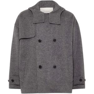 JW Anderson, Dames, Mantels, Grijs, Maat: XS Wol,
