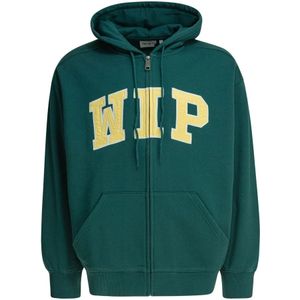 Carhartt Wip, Heren, Sweatshirts & Hoodies, Groen, Maat: M Katoen,