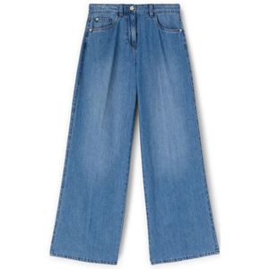 Motivi, Dames, Jeans, Blauw, Maat: XS Katoen,