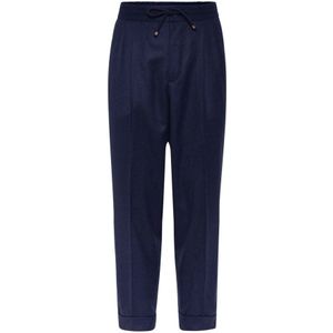Brunello Cucinelli, Heren, Broeken, Blauw, Maat: XL