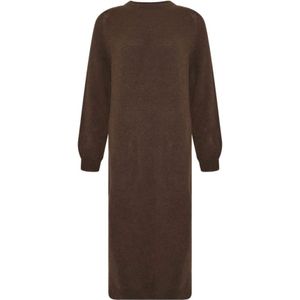 Tiffany, Dames, Jurken, Bruin, Maat: ONE Size Poliester,