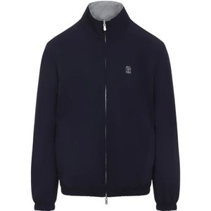 Brunello Cucinelli, Heren, Jassen, Blauw, Maat: L