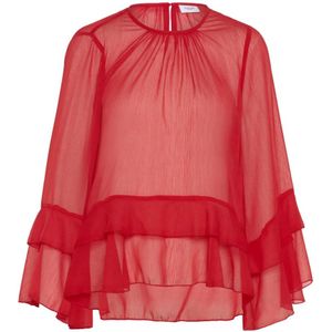 SAINT TROPEZ - Blouse 'SZMazelle' - Rood - Blouseshirt - Oversized