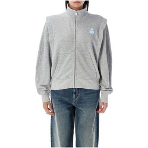 Marant étoile, Dames, Sweatshirts & Hoodies, Grijs, Maat: M Katoen,