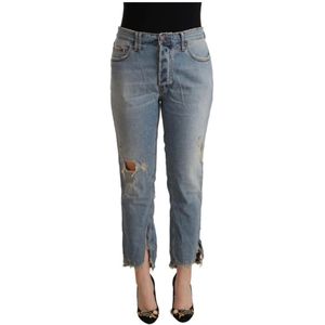 Cycle, Dames, Jeans, Blauw, Maat: W34 Denim,