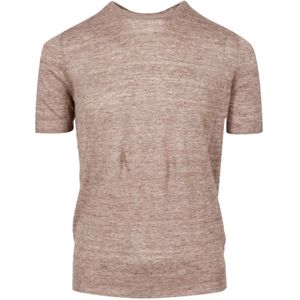 Barba, Heren, Truien, Beige, Maat: 2XL Linnen,